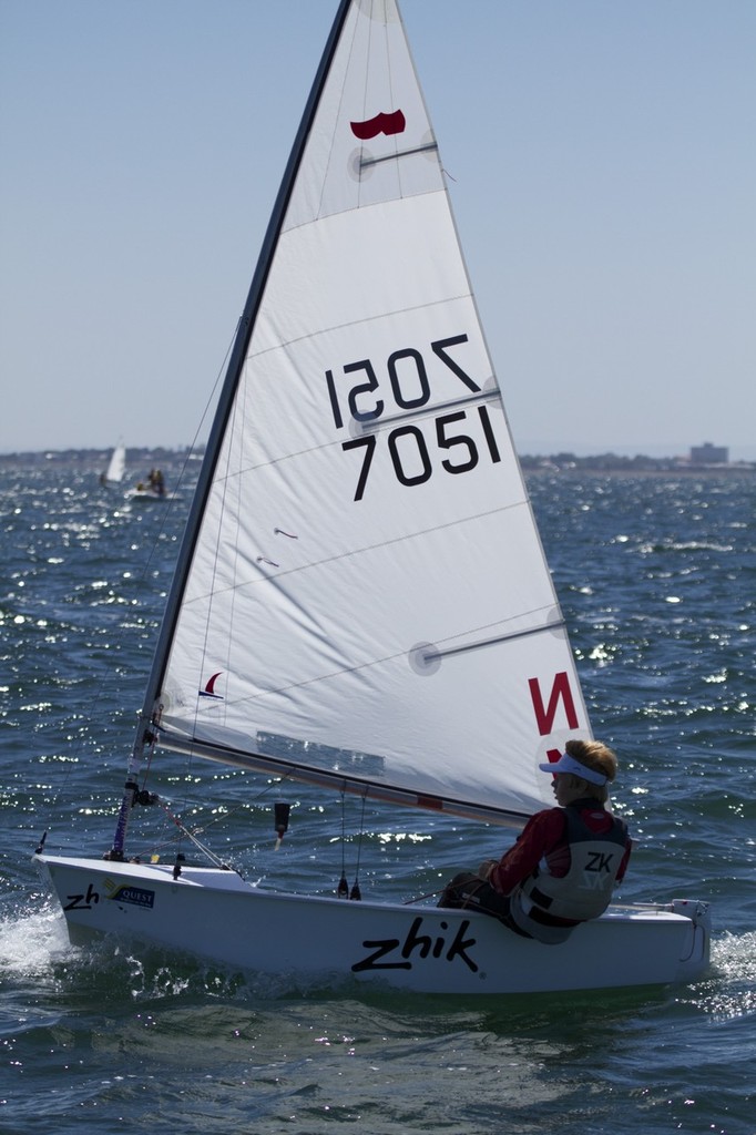 Double winner Finn Gilbert in senior sabot title races 3 and 4 - 49th Sabot Nationals, Brighton photo copyright Shane Baker Photograhy taken at  and featuring the  class