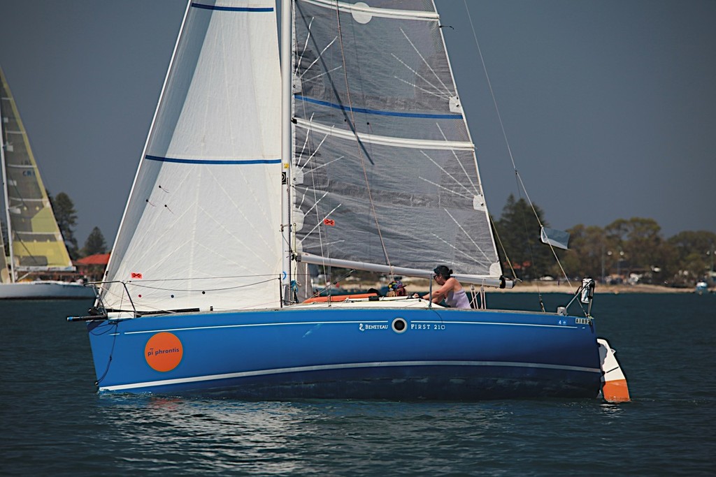 Craign Nylund's little Beneteau Pi Phrontis, winner of the afternoon race. - Cockburn Sound Regatta photo copyright Bernie Kaaks taken at  and featuring the  class