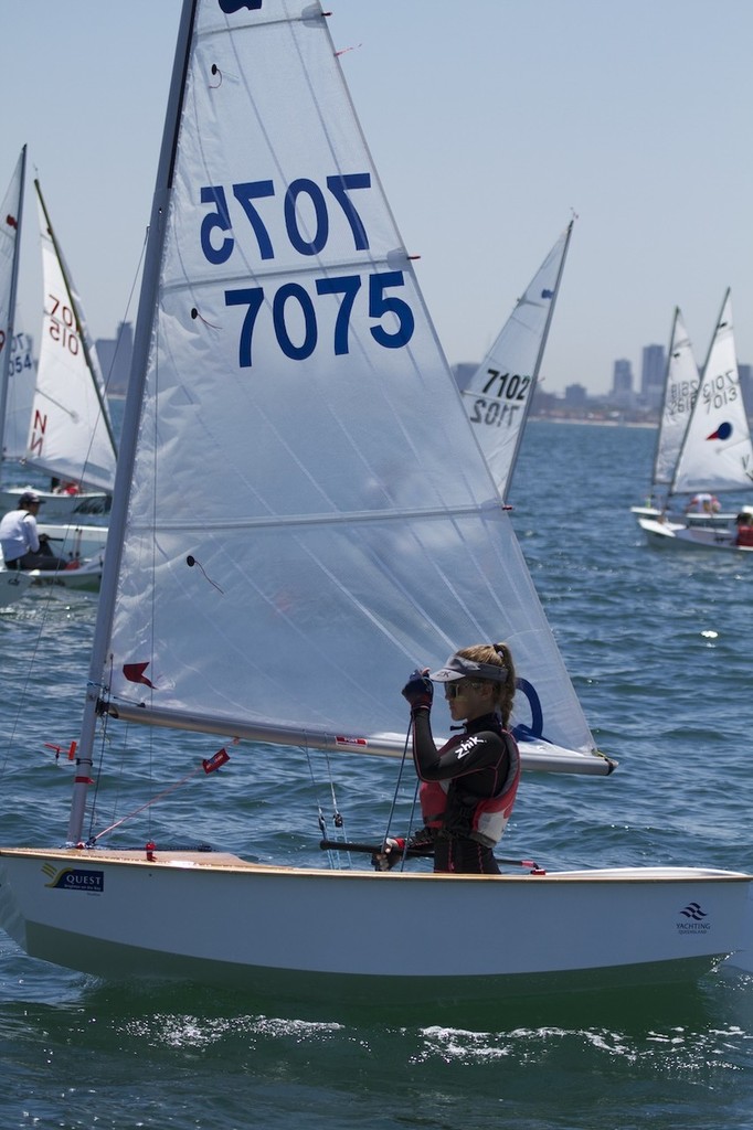 Sabot nationals: leading girl sabot racer, Natalie Bridge in The Wobbly Boot from southern Queensland - 49th sabot Nationals © Shane Baker