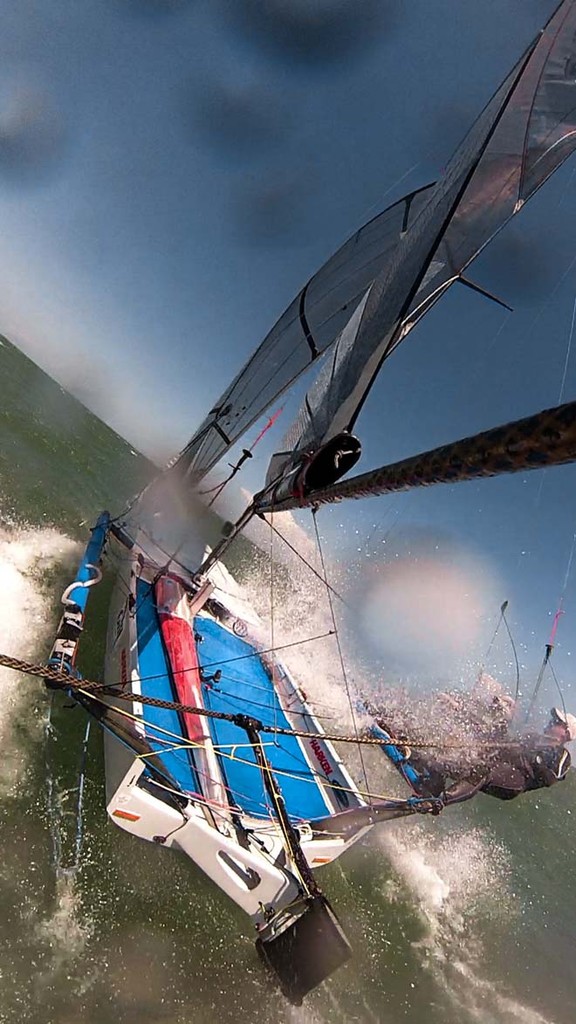 GoPro image – D. Alexander & C. Mc Donald in AUS653 - 2012 International 14 Australian Championships photo copyright Andrew Gough - copyright http://www.andrewgoughphotography.com taken at  and featuring the  class
