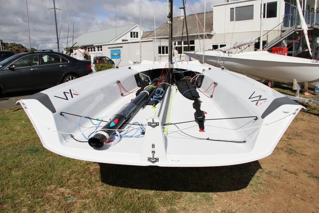 The easily driven hull shape of the VX One Design is apparent in this stern shot photo copyright Richard Gladwell www.photosport.co.nz taken at  and featuring the  class