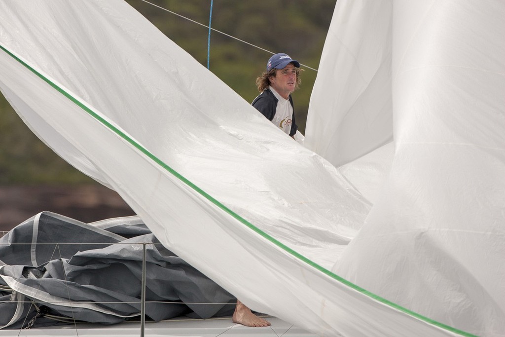 John Flannery gets amongst it on the foredeck of Kokomo - 2012 CYCA Trophy Series - One Design photo copyright  Andrea Francolini Photography http://www.afrancolini.com/ taken at  and featuring the  class