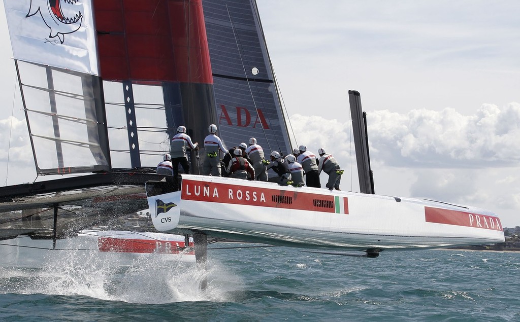 Luna Rossa AC72  training in Auckland © Luna Rossa Challenge 2013 http://www.lunarossachallenge.com/