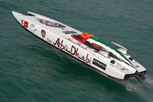 Team Abu Dhabi - 2012 Dubai Grand Prix © Simon Palfrader - copyright http://www.class-1.com/