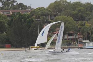 LCC 4th place - Lincoln Crowne NSW 12ft Skiff State Titles photo copyright Nick Press taken at  and featuring the  class