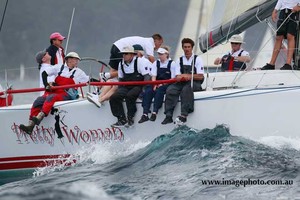  	   'Pretty Woman crew at the Club Marine Pittwater to Coffs yacht race 2013'    Howard Wright /IMAGE Professional Photography - Club Marine Pittwater to Coffs Harbour Ocean Race 2013 photo copyright Howard Wright /IMAGE Professional Photography http://www.imagephoto.com.au taken at  and featuring the  class