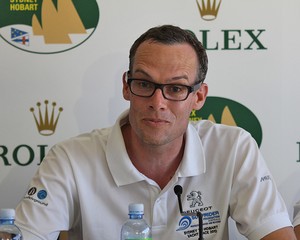 Peugeot Surfrider’s Sebastien Guyot. - Rolex Sydney Hobart Yacht Race photo copyright  John Curnow taken at  and featuring the  class