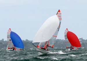 Ready for take off with Harry Price and Angus Williams. - ZHIK 29er National Championships photo copyright  Alex McKinnon Photography http://www.alexmckinnonphotography.com taken at  and featuring the  class