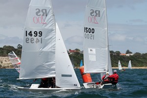 Rounding the top mark with the RS200s. - RS200 photo copyright  Alex McKinnon Photography http://www.alexmckinnonphotography.com taken at  and featuring the  class
