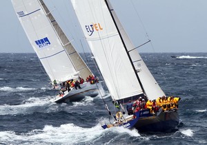 Ambersail and Brindabella - Rolex Sydney to Hobart photo copyright  Alex McKinnon Photography http://www.alexmckinnonphotography.com taken at  and featuring the  class