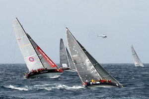 Sailors with Disability, Southern Exposure and KLC Bengal 7 battle it out - Rolex Sydney to Hobart photo copyright  Alex McKinnon Photography http://www.alexmckinnonphotography.com taken at  and featuring the  class
