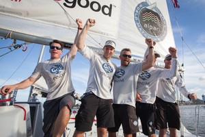 Ian Williams and crew at the 2012 Monsoon Cup photo copyright Gareth Cooke - Subzero Images http://www.subzeroimages.com taken at  and featuring the  class