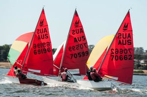 On the final reach at Australian Mirror champions photo copyright Rob Cruse taken at  and featuring the  class