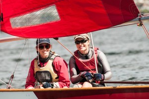 Jessie and Kath celebrate their National title. photo copyright Rob Cruse taken at  and featuring the  class
