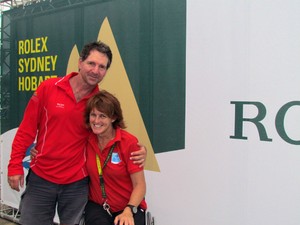 Liesl Tesch and her life partner Mark Thomson photo copyright ROLEX-Carlo Borlenghi taken at  and featuring the  class