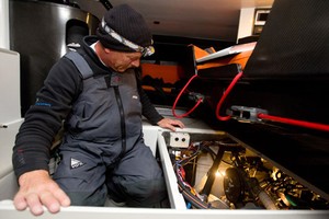 Pictures of British skipper Mike Golding  training onboard his IMOCA Open 60 GAMESA prior to the solo non stop around the world yacht race - The Vendee Globe 2012..Credit: Lloyd Images photo copyright Lloyd Images http://lloydimagesgallery.photoshelter.com/ taken at  and featuring the  class