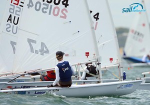 Jack Felsenthal  /  Laser 4.7 class
Oceanic Leg of the ISAF Sailing World Cup 2012
Sandringham Yacht Club, Victoria AUSTRALIA
December 2nd - 8th, 2012 
© Sport the library / Jeff  Crow photo copyright Jeff Crow/Sail Melbourne http://www.sportlibrary.com.au taken at  and featuring the  class