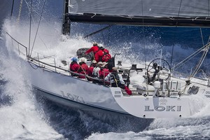 60, LOKI, Sail No: AUS 60000, Owner: Stephen Ainsworth, Design: Reichel Pugh 63, LOA (m): 19.3, State: NSW - 2012 Rolex Sydney Hobart Yacht Race photo copyright  Rolex / Carlo Borlenghi http://www.carloborlenghi.net taken at  and featuring the  class