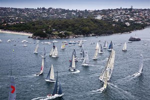 Start of the race - 2011 Rolex Sydney Hobart Yacht Race photo copyright  Rolex/Daniel Forster http://www.regattanews.com taken at  and featuring the  class