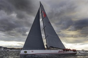 Wild Oats XI on the final approach to Hobart photo copyright  Rolex / Carlo Borlenghi http://www.carloborlenghi.net taken at  and featuring the  class