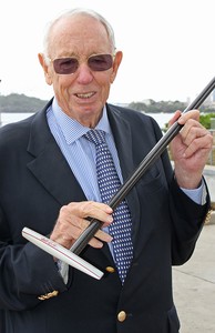 Bob Oatley’s carbon fibre Wild Oats XI walking stick - Rolex Sydney Hobart Yacht Race 2102 photo copyright Dale Lorimer taken at  and featuring the  class