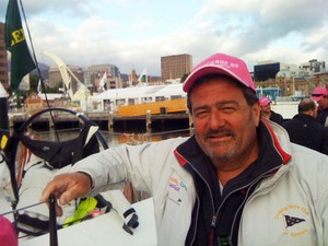 Warwick Sherman dockside this morning after finishing the Rolex Sydney Hobart - 2012 Rolex Sydney Hobart Yacht Race photo copyright Bruce Montgomery taken at  and featuring the  class