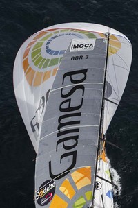 The Gamesa IMOCA Open 60 skippered by Mike Golding, shown here training offshore as he prepares for the Vendee Globe later this year..Credit: Lloyd Images photo copyright Lloyd Images http://lloydimagesgallery.photoshelter.com/ taken at  and featuring the  class