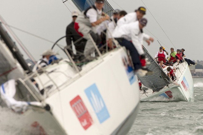 Celestial and Frantic head in to the top mark,which was just 0.8nm in to their 50nm day. - Festival of Sails ©  Andrea Francolini Photography http://www.afrancolini.com/