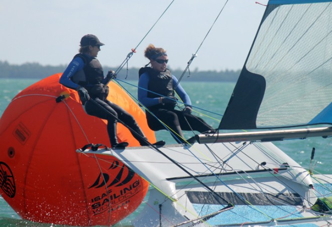 ISAF Sailing World Cup Miami 2013 - Hang time &copy; ISAF 