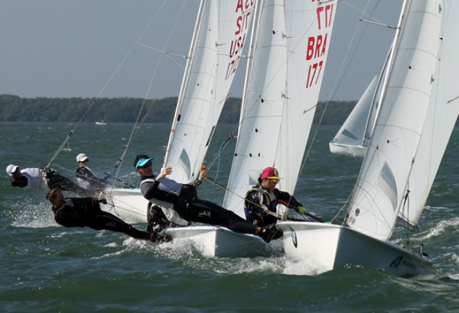 ISAF Sailing World Cup Miami 2013 - Lara Vadlau keeps the fleet at bay &copy; ISAF 