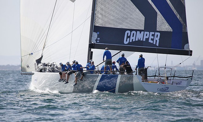 Calm 2 may well have had the greatest speed of all on the water today. - TP52 Southern Cross Cup ©  John Curnow