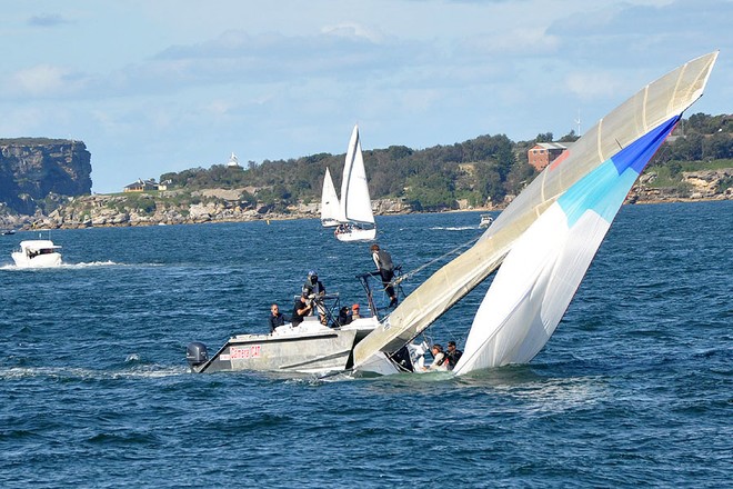 Collision in Race 2 - JJ Giltinan Championship 2013 © Thomas Quigley