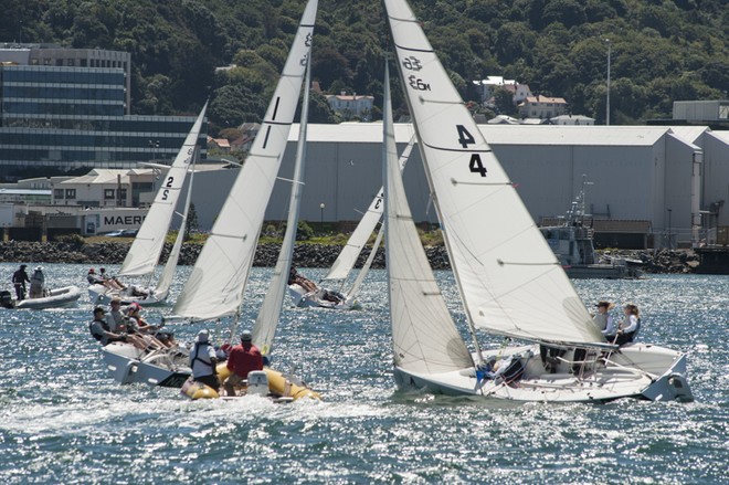 Champagne sailing conditions - 2013 CentrePort International Youth Match Racing Championship © Chris Coad Photography http://www.chriscoad.co.nz/