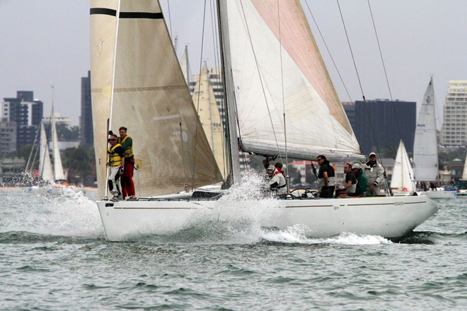 Kookaburra just before the start of the Melbourne to Geelong passage race - Festival of Sail - Melbourne to Geelong passage race ©  Alex McKinnon Photography http://www.alexmckinnonphotography.com