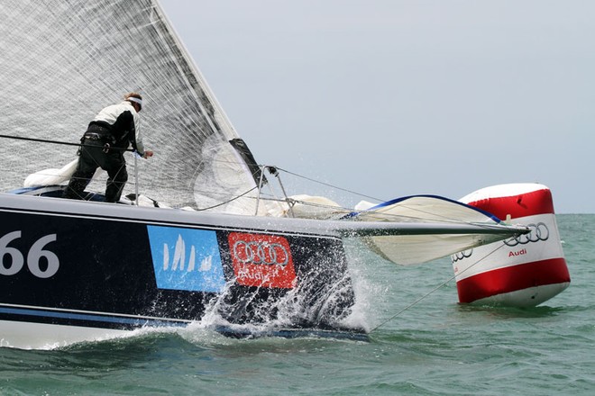 Shogun rounding the top mark ready to hoist - Festival of Sails ©  Alex McKinnon Photography http://www.alexmckinnonphotography.com