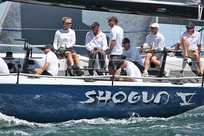 Shogun V were not displaying their recent winning form on the track today. - TP52 Southern Cross Cup ©  John Curnow