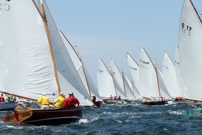 A strong fleet of 58 vessels gets away - Gant Portsea Cup 2013 ©  Alex McKinnon Photography http://www.alexmckinnonphotography.com