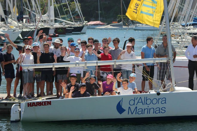 Students participating in the school holiday course enjoy the d’Albora marinas Elliott © d’Albora marinas