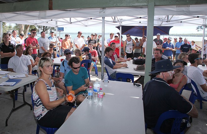 Pre-race briefing - F18 Nationals  © Crosbie Lorimer http://www.crosbielorimer.com