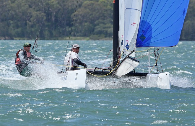Warren Guinea and Aaron Linton - F18 Nationals  © Crosbie Lorimer http://www.crosbielorimer.com