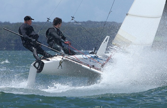 Nacra 5.8 at speed - F18 Nationals  © Crosbie Lorimer http://www.crosbielorimer.com