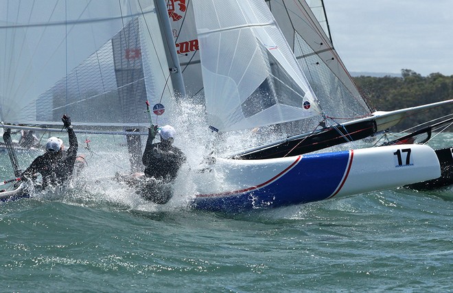 Brett Burvill and Ryan Duffield - F18 Nationals  © Crosbie Lorimer http://www.crosbielorimer.com