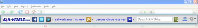 Sail-World toolbar © SW