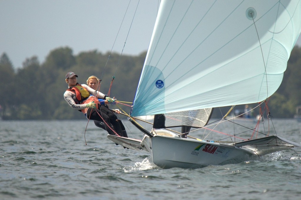 49erFX Winners AUS 4 Haylee Outteridge/Michelle Muller - Zhik NSW and ACT 9er State Championships © David Price