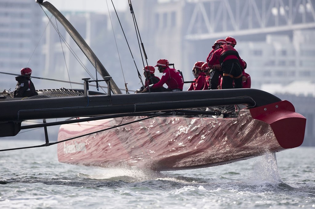 Artemis Racing, Day two sailing the AC72, 15 November 2012, Alameda, USA photo copyright Sander van der Borch / Artemis Racing http://www.sandervanderborch.com taken at  and featuring the  class