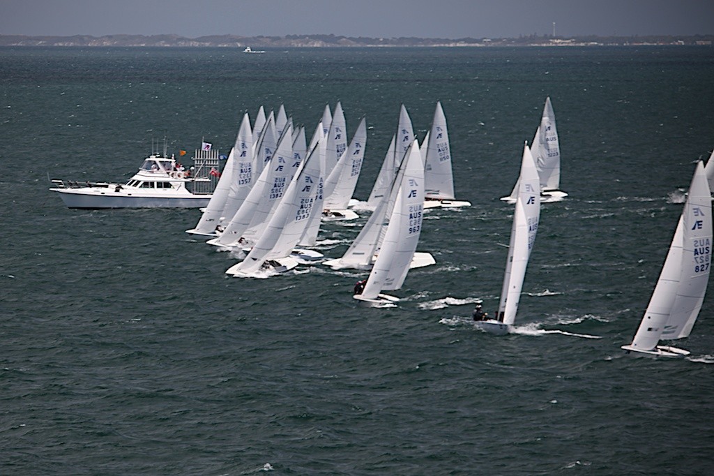 The first general recall in race 3 - Prochoice Safety Gear Etchells Nationals photo copyright Bernie Kaaks taken at  and featuring the  class