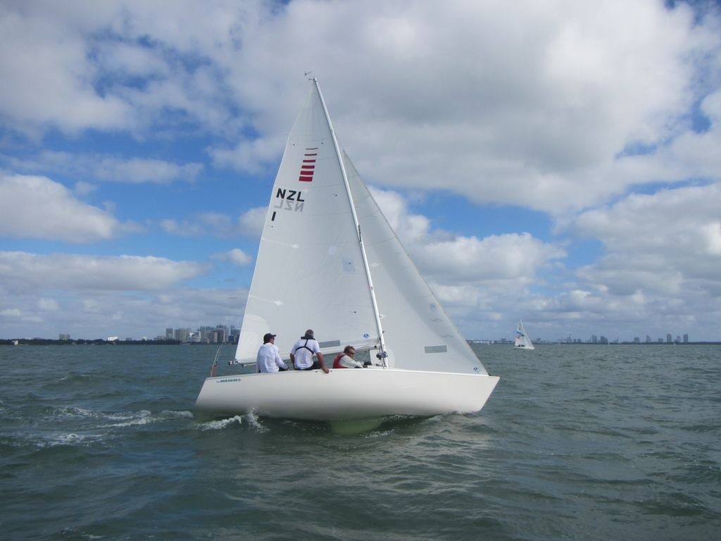 Rick Dodson, David Barnes & Andrew May - ISAF 2013 OCR Miami Regatta © David Shacklady