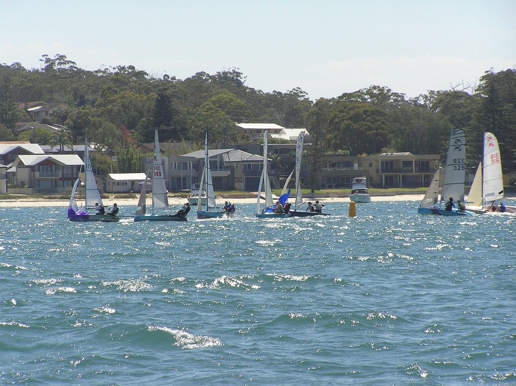 Close mark roundings for some of the MG National fleet - MG14 National Titles &copy; Rohan Nosworthy