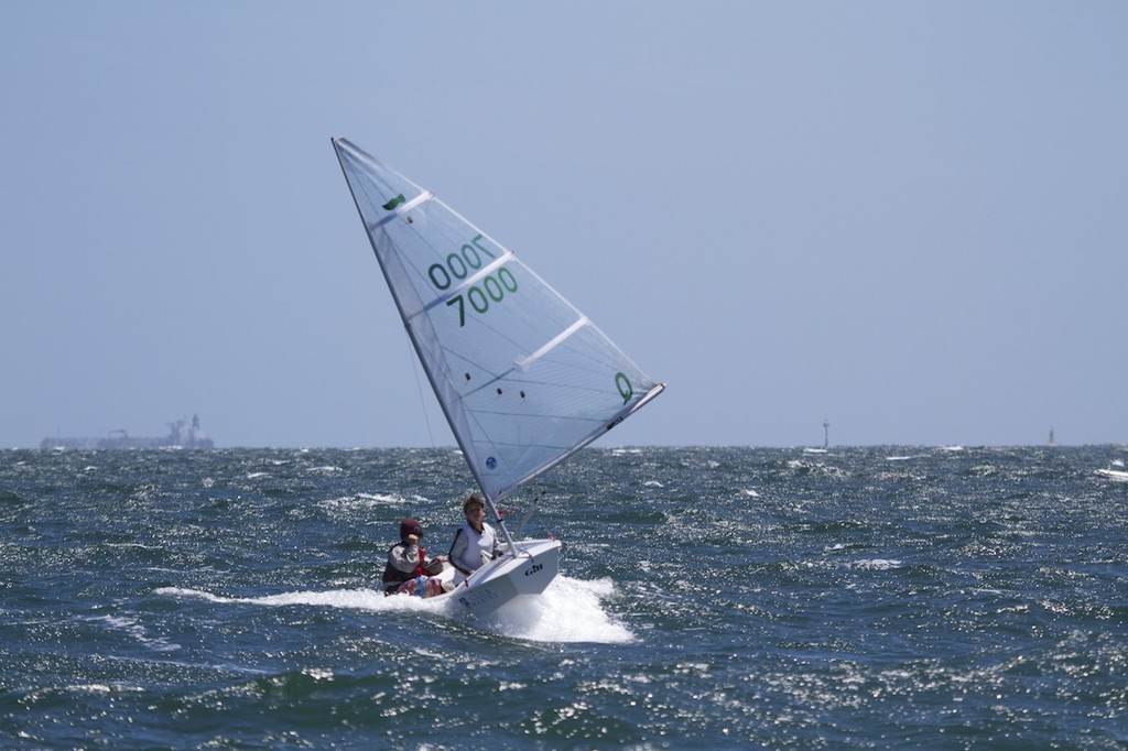 Sabot nationals two-up team winner, Carlton Smith and Will Bridge in Swordfish - 49th Sabot Nationals photo copyright Shane Baker taken at  and featuring the  class