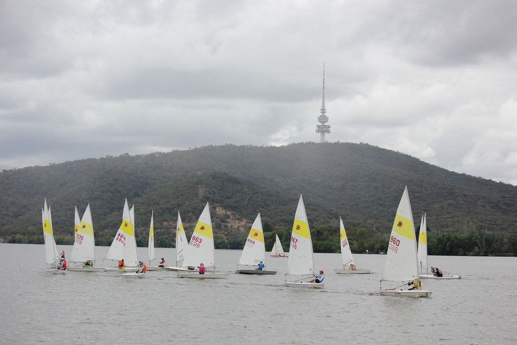 Tight racing in race six, the decider for the championship - 2013 Spiral National Championships photo copyright Tim Stuparich taken at  and featuring the  class